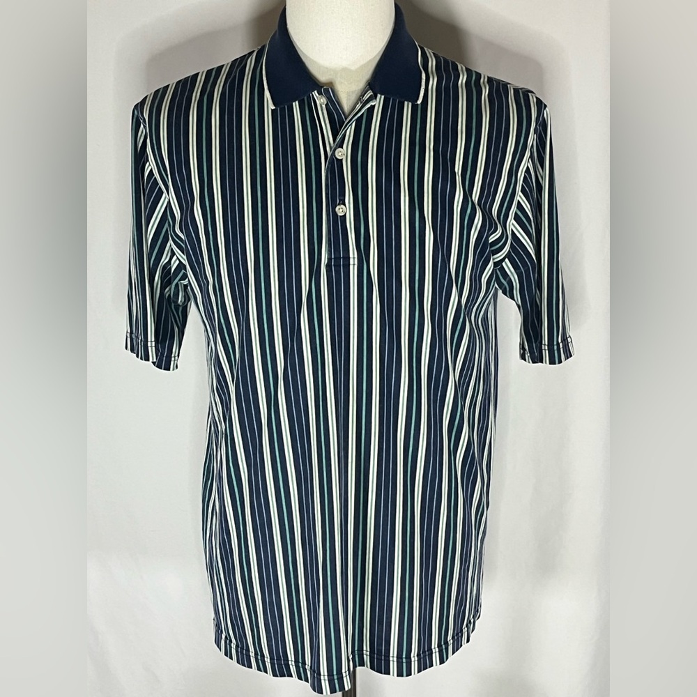 Puritan Vertical Stripe Pattern Vintage Men’s Polo